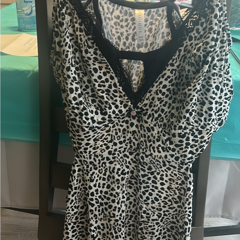 Leopard Print lingerie with Lace Detail